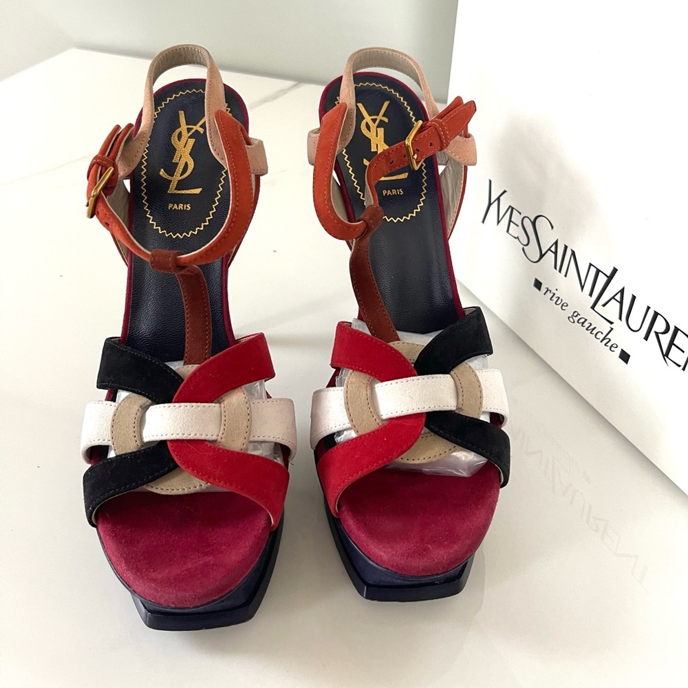 AUTHENTIC YSL TRIBUTE PLATFORM HEELS - Picture 4 of 14
